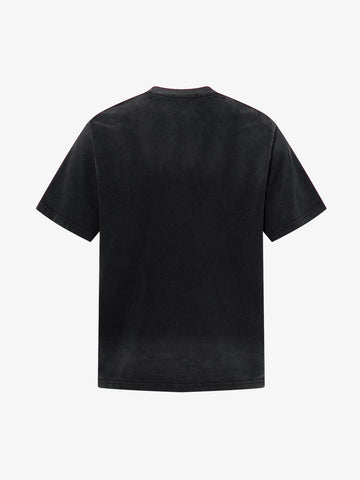 Grunge Faded Photo Print T Shirt 