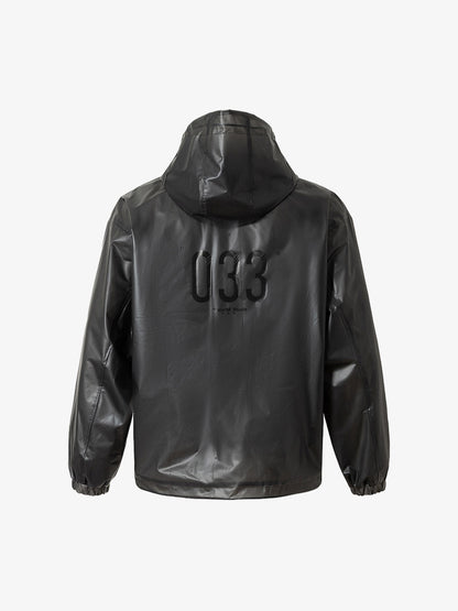 Thesupermade Shiny Functional Waterproof Hooded Jacket 