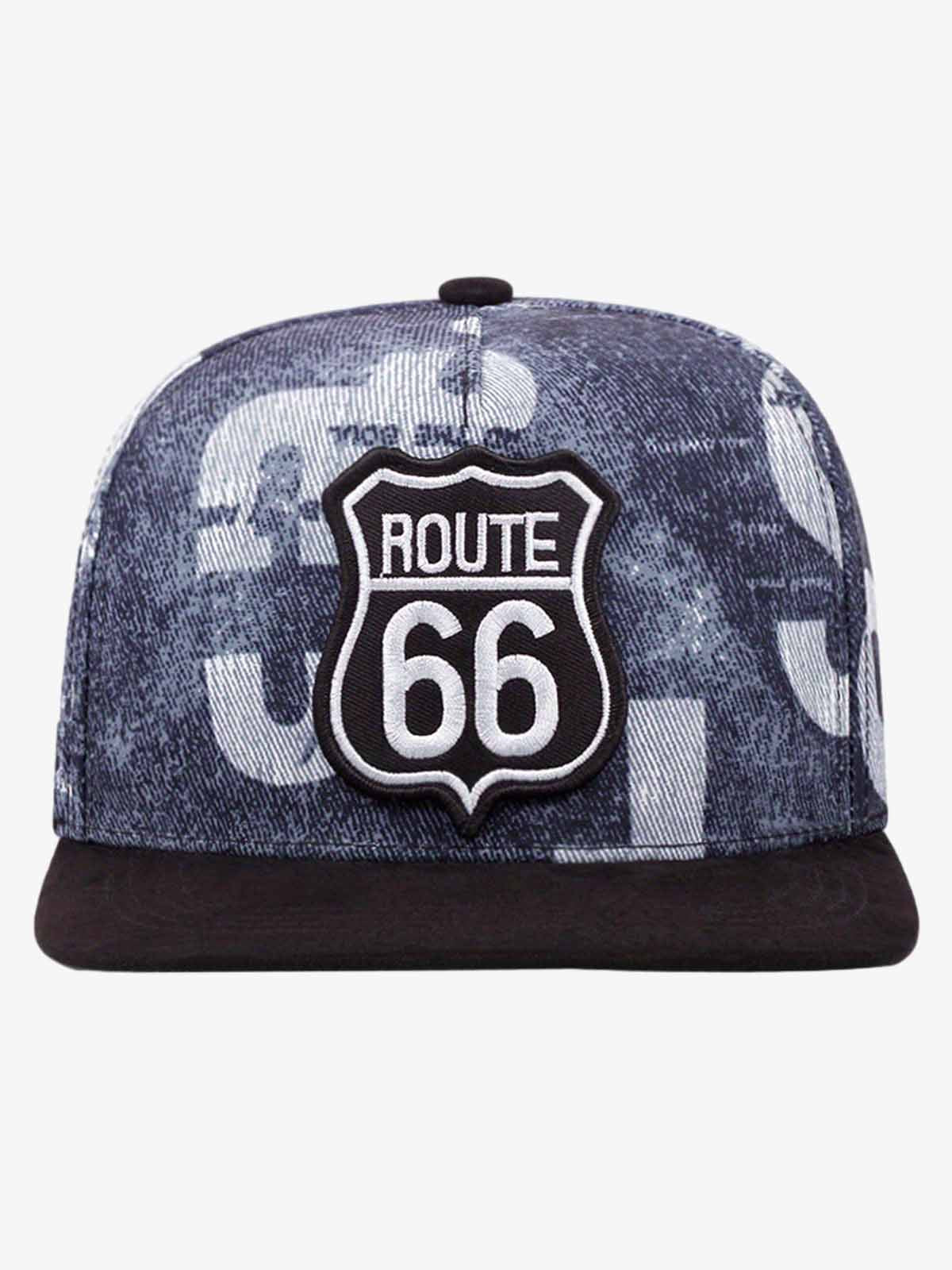 Route 66 Embroidered Snapback Hat 