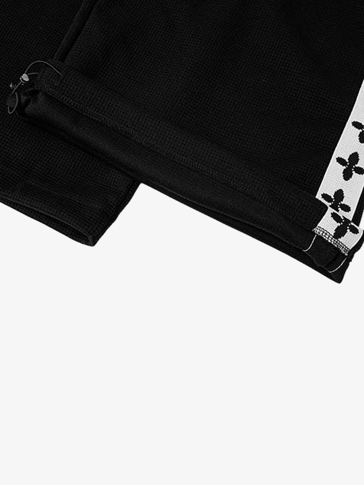 Crest Stripe Curved-Leg Sweatpants