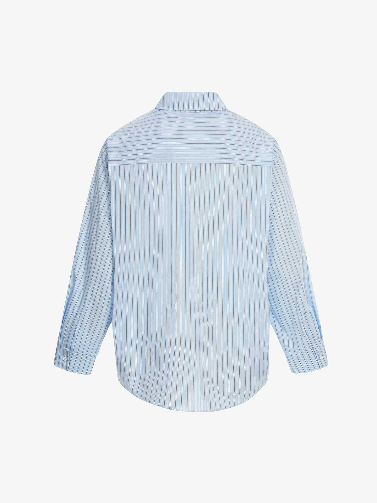 Fun Graffiti Striped Graphic Button-Up Shirt