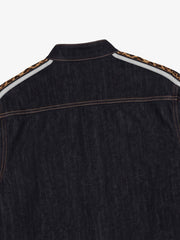 Contrast Tape Heavyweight Denim Two-Piece Set