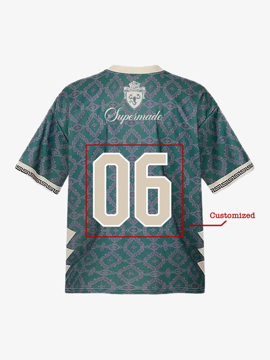 Supermade Classic Retro Baroque Pattern Jersey Design Customization 