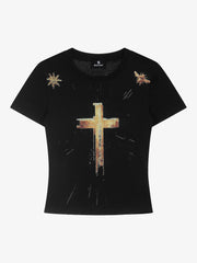 Cross Graphic Slim T-Shirt