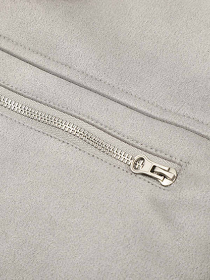 Stylish Faux Fur Collar Jacket for Men and Women - Perfect for Casual and Trendy Looks 