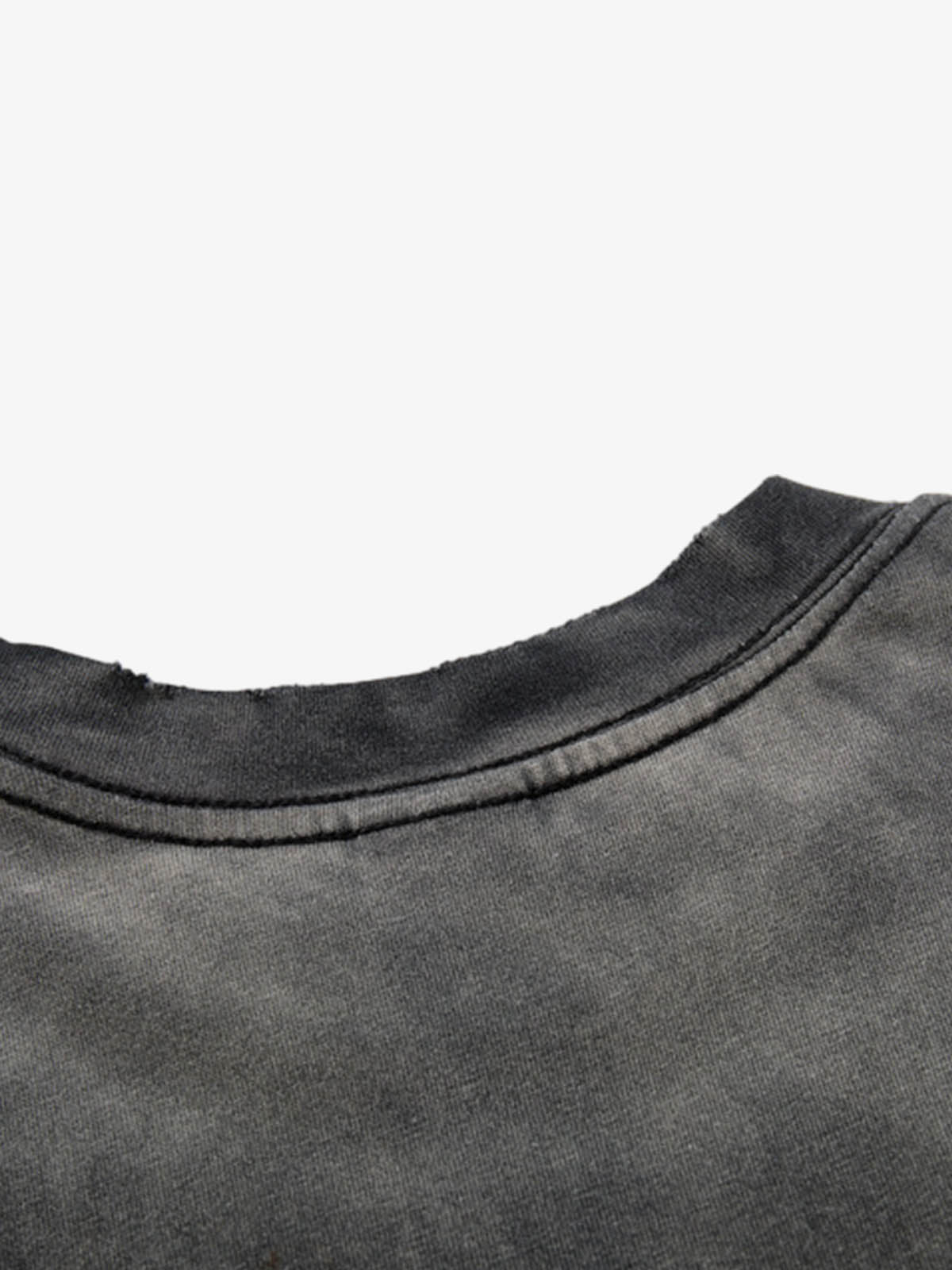 Cotton Oversized Graphic T-Shirt with Punk Rock Print and Vintage Wash Effect 