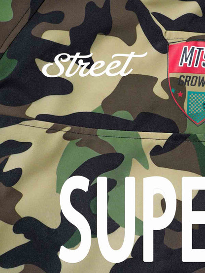 Camouflage Hoodie with Unique Pink and Black Pattern for Casual Wear 