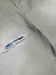 Plaid Patchwork Workwear Jeans