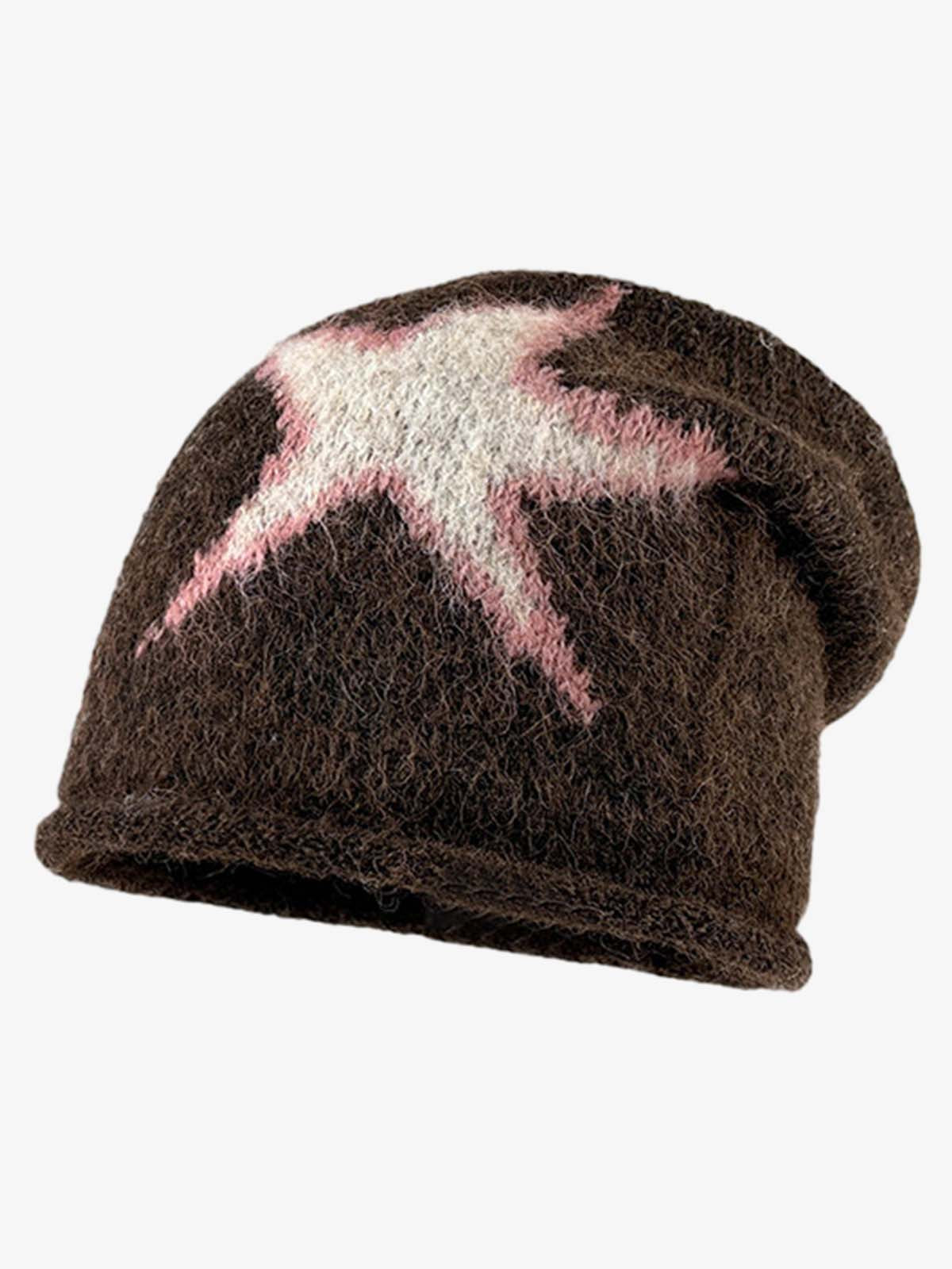 Star Pattern Knit Beanie 
