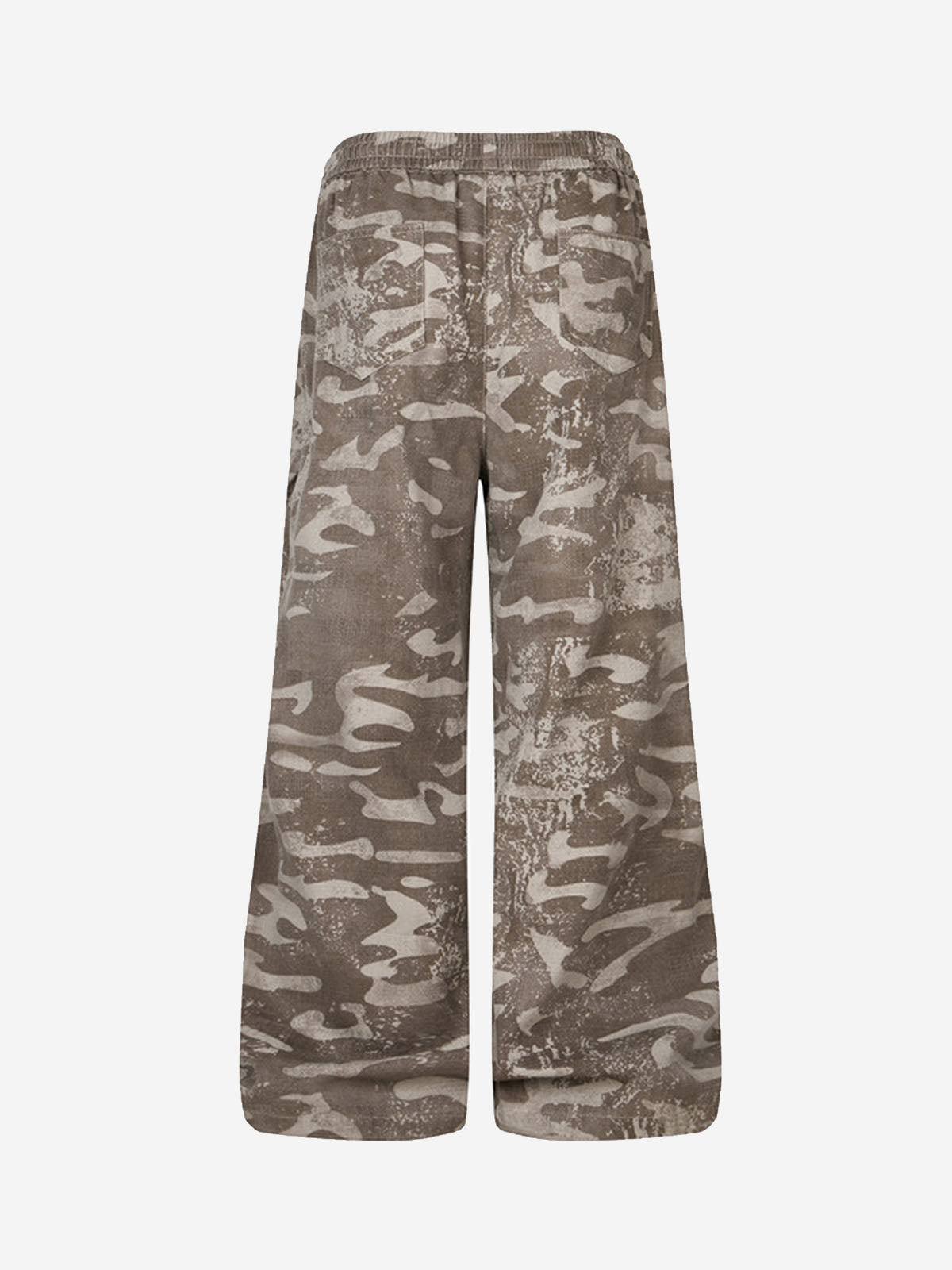 Vintage Camo Print Baggy Pants