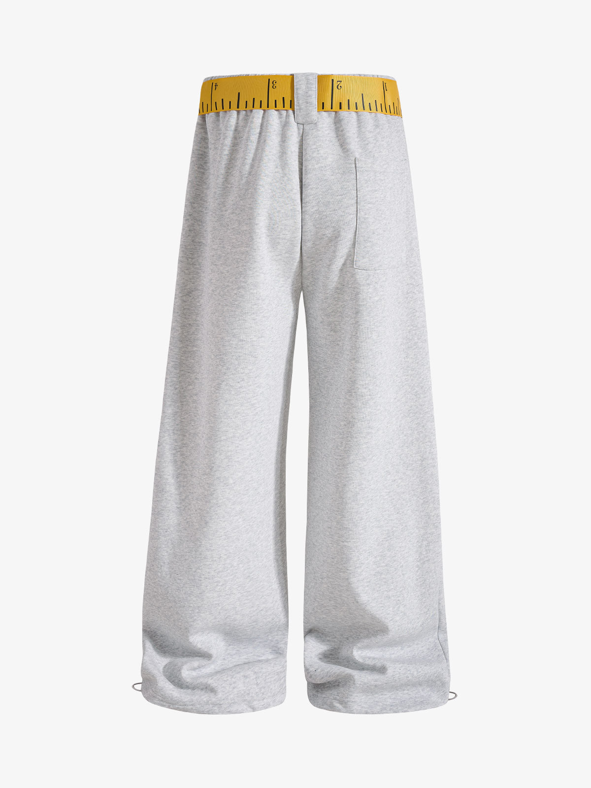 Tape-Measure Belt Graphic Wide-Leg Sweatpants