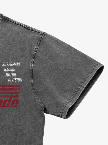 Horse Graphic Garment-Washed Distressed Tee