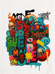 Thesupermade Devil Street Graffiti Carnival Hoodie 