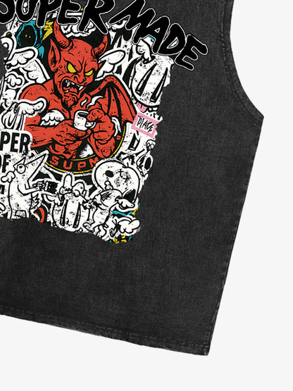 Graphic Muscle Tank Top for Men - Bold Artwork and Comfortable Fit 