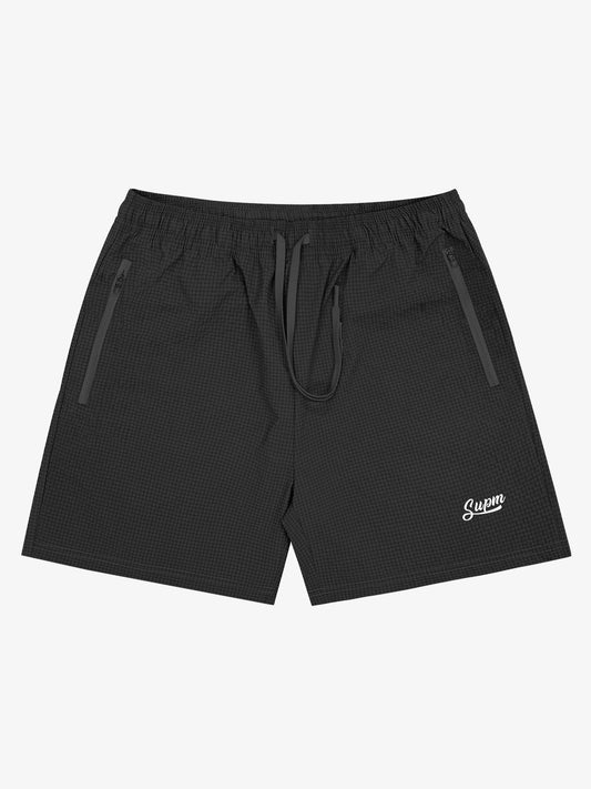 Pantaloncini minimalisti con coulisse, tasca con zip e coulisse