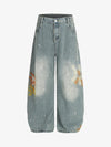 Washed Slub Machete Dye Jeans 