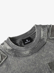 Exposed Seam Washed T Shirt 