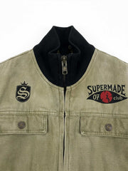 Military Utility Flight Bomber Jacket
