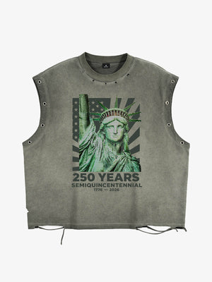 Vintage Liberty Graphic Sleeveless T-Shirt 