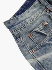Jeans délavés et usés
