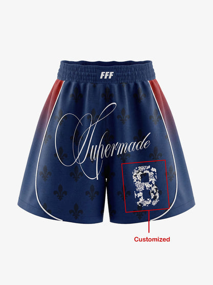 Completo in jersey personalizzato con stampa a giglio in stile francese - 2623