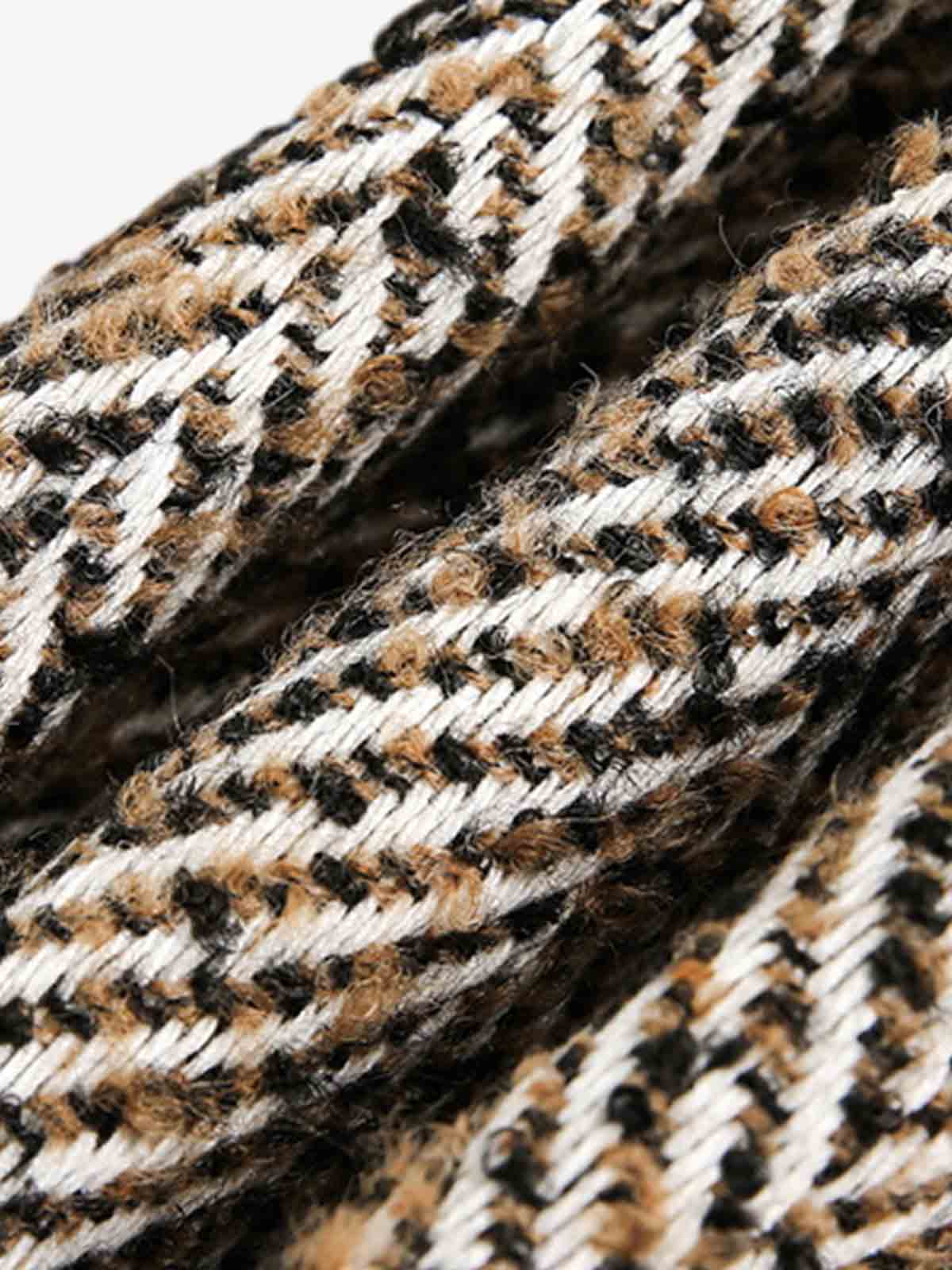 Vintage Herringbone Zip Up Jacket