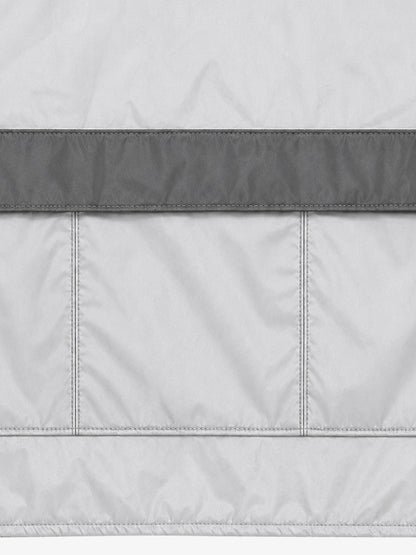 Racing Embroidered Color Block Quilted Vest