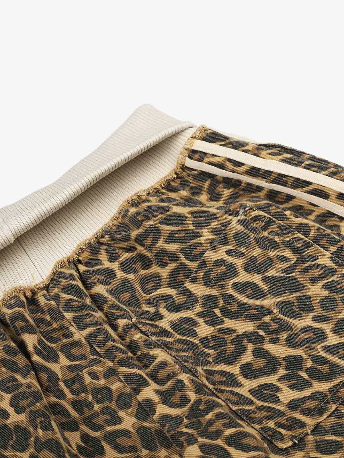 Leopard Patchwork Sweatpants