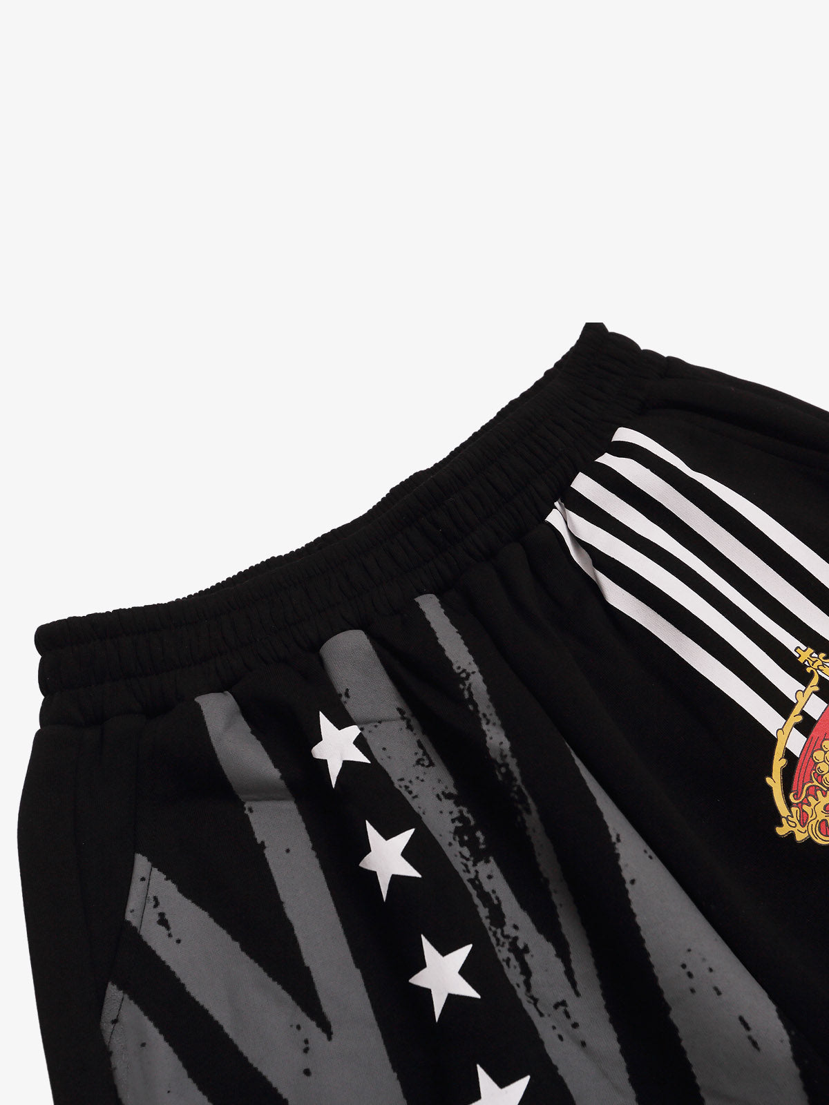 Crest Star Stripe Graphic Wide-Leg Sweatpants