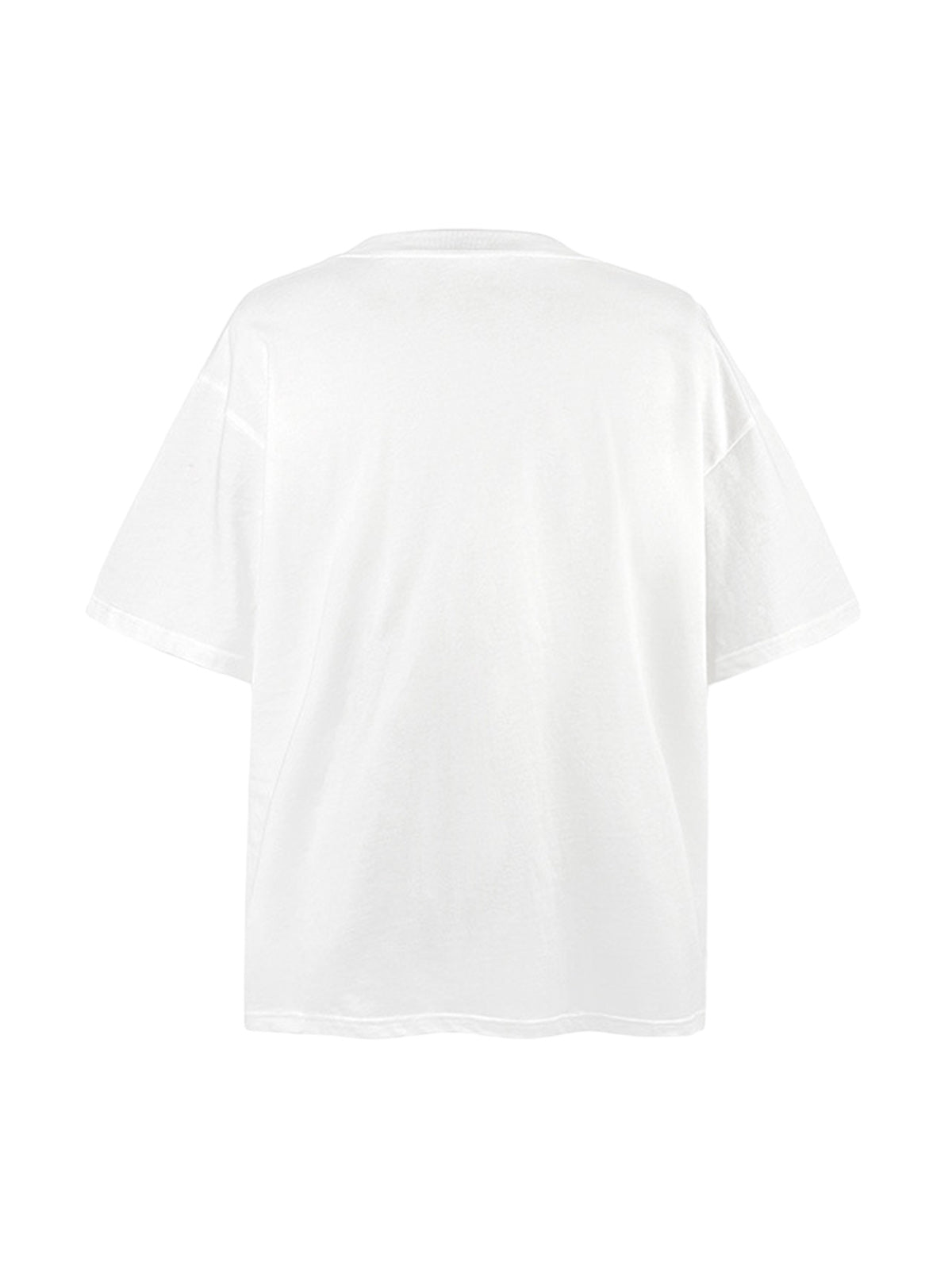 Patchwork Graphic Print Oversized Tee 