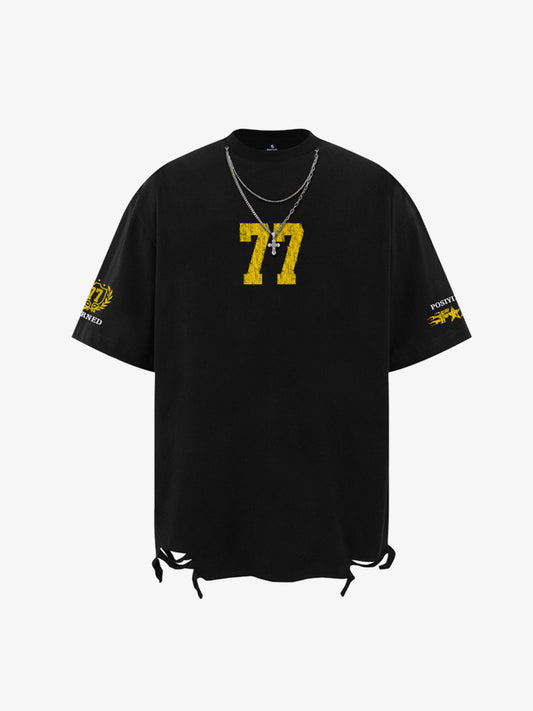 Abnehmbare Kettenhalskette, lässiges T-Shirt