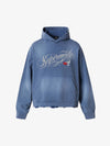 Distressed Oversized Hoodie with Vintage Graphic Print