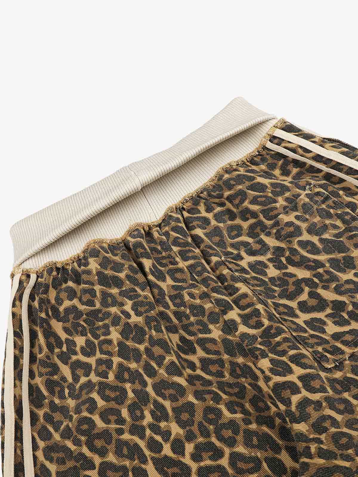 Leopard Patchwork Sweatpants