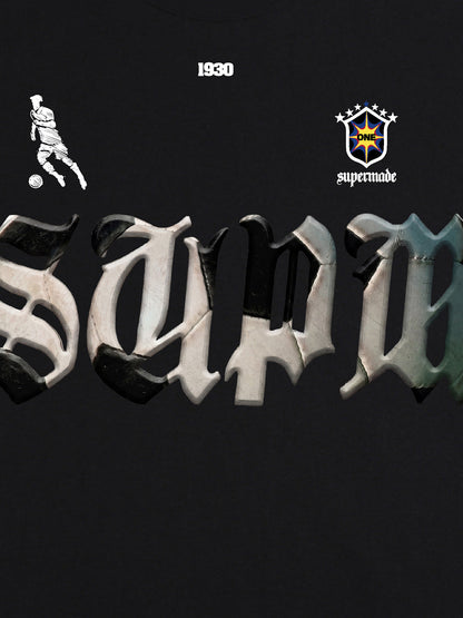 Gothic "SUPM" Soccer Graphic T-Shirt 