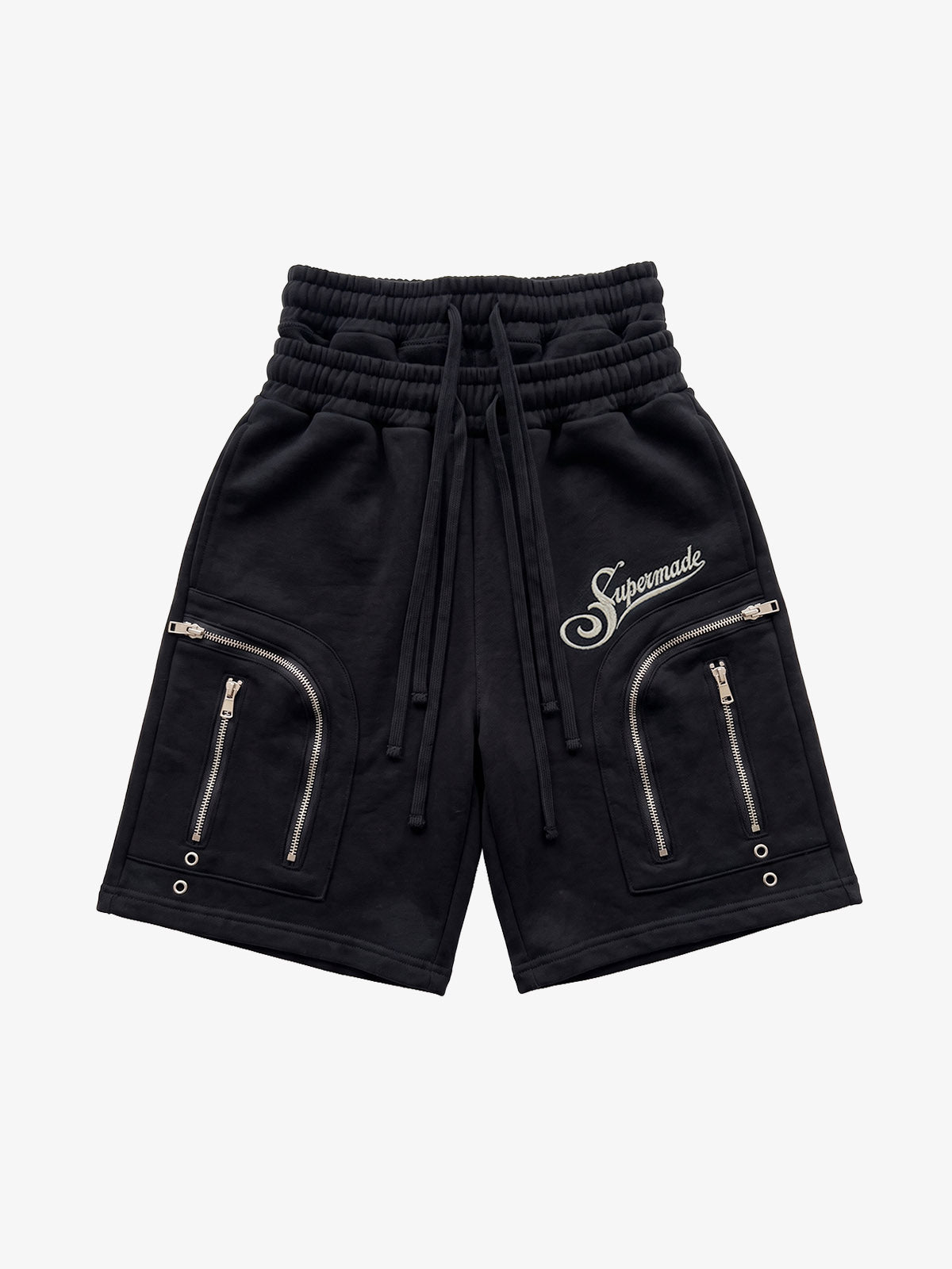 Short cargo à taille double