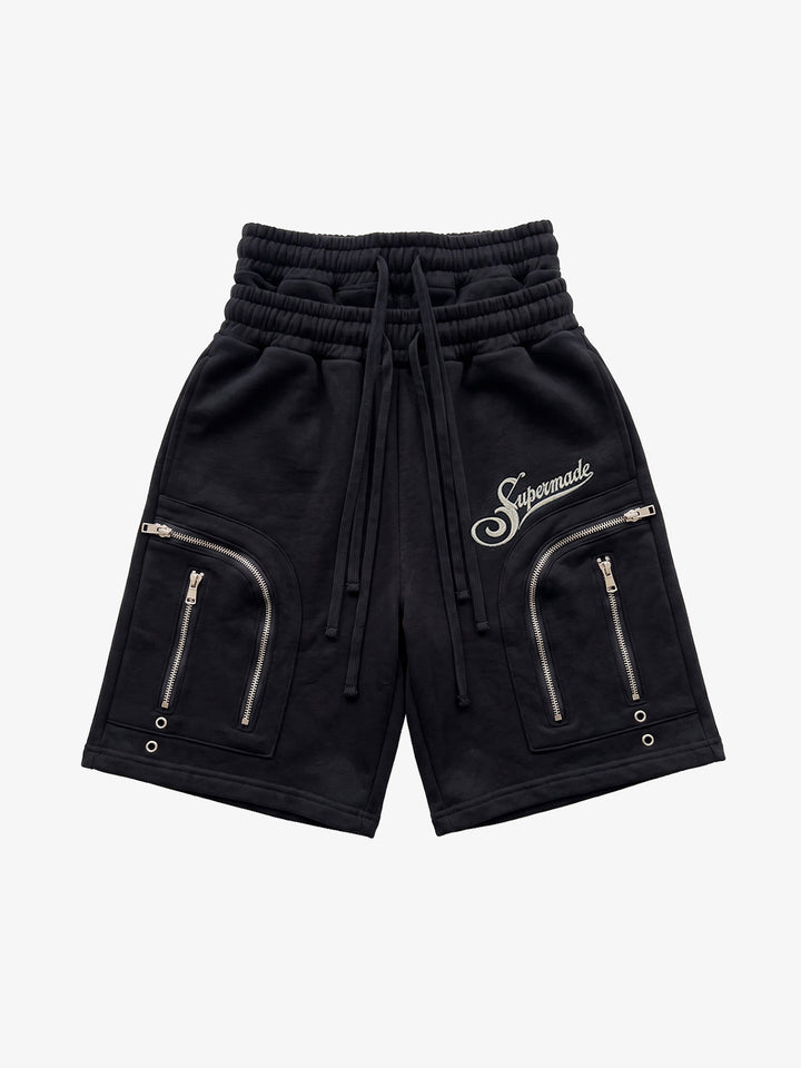 Double Waist Cargo Shorts