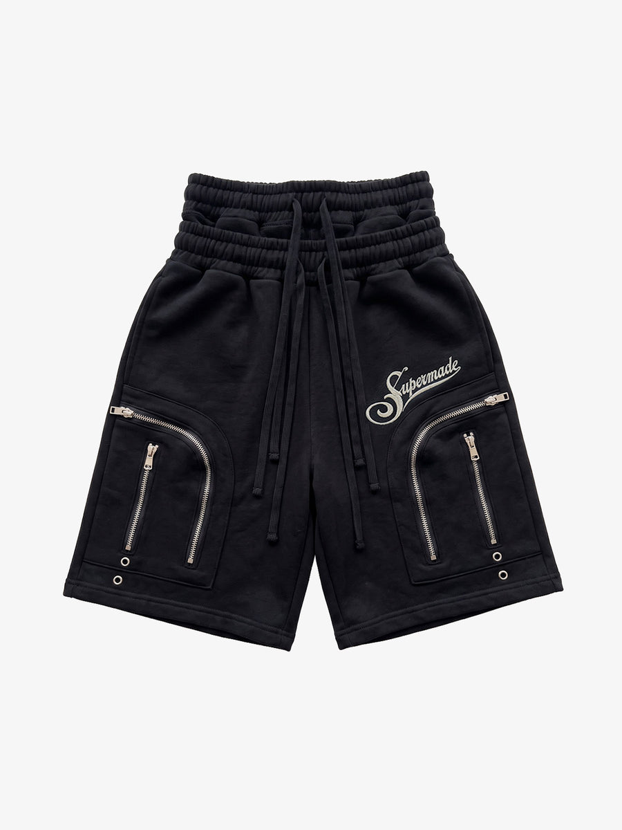 Pantalones cortos cargo de doble cintura