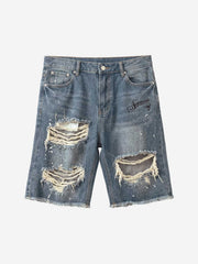 Paint Splatter Loose Jeans