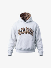 Leoparden-Patchwork-Hoodie & Hosen-Set