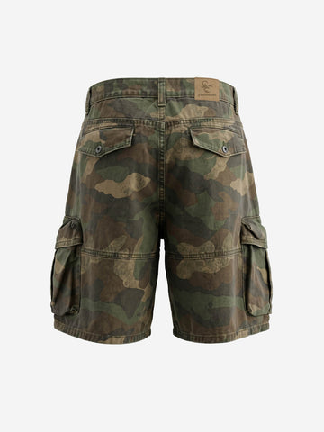 Distressed Camouflage Workwear Wide