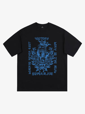Gothic Victory Statue Graphic T-Shirt 