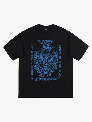 Gothic Victory Statue Graphic T-Shirt 