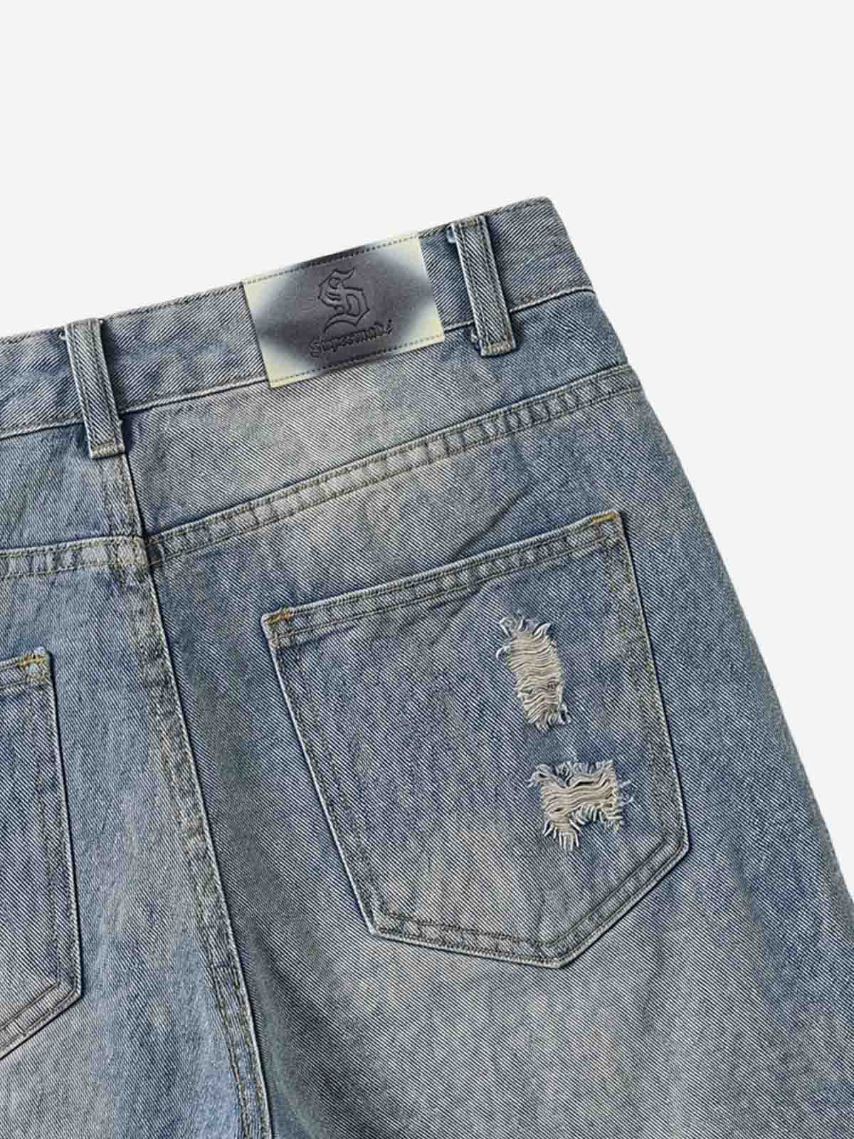 Vaqueros holgados con salpicaduras de pintura