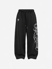 Embroidered Script Sweatpants