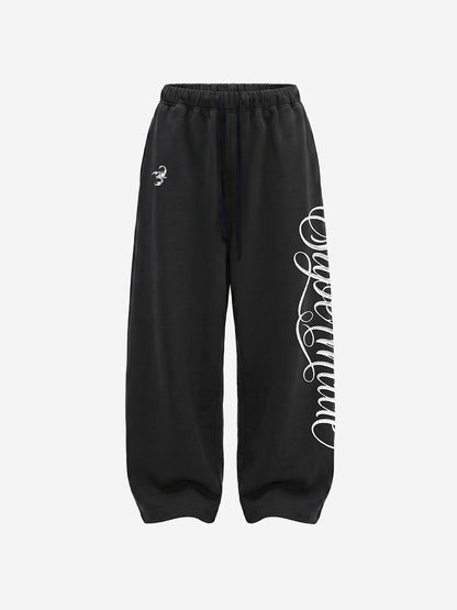 Embroidered Script Sweatpants