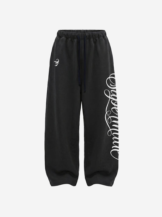 Pantalon de survêtement brodé avec inscription
