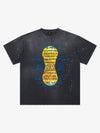 Washed World Cup Trophy Multi-Language Graphic T-Shirt 