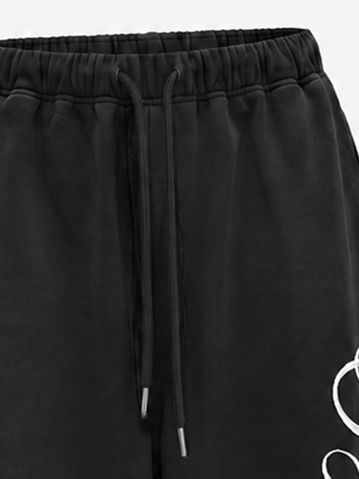 Embroidered Script Sweatpants; Black / S, Black / M, Black / L, Black / XL, Black / 2XL