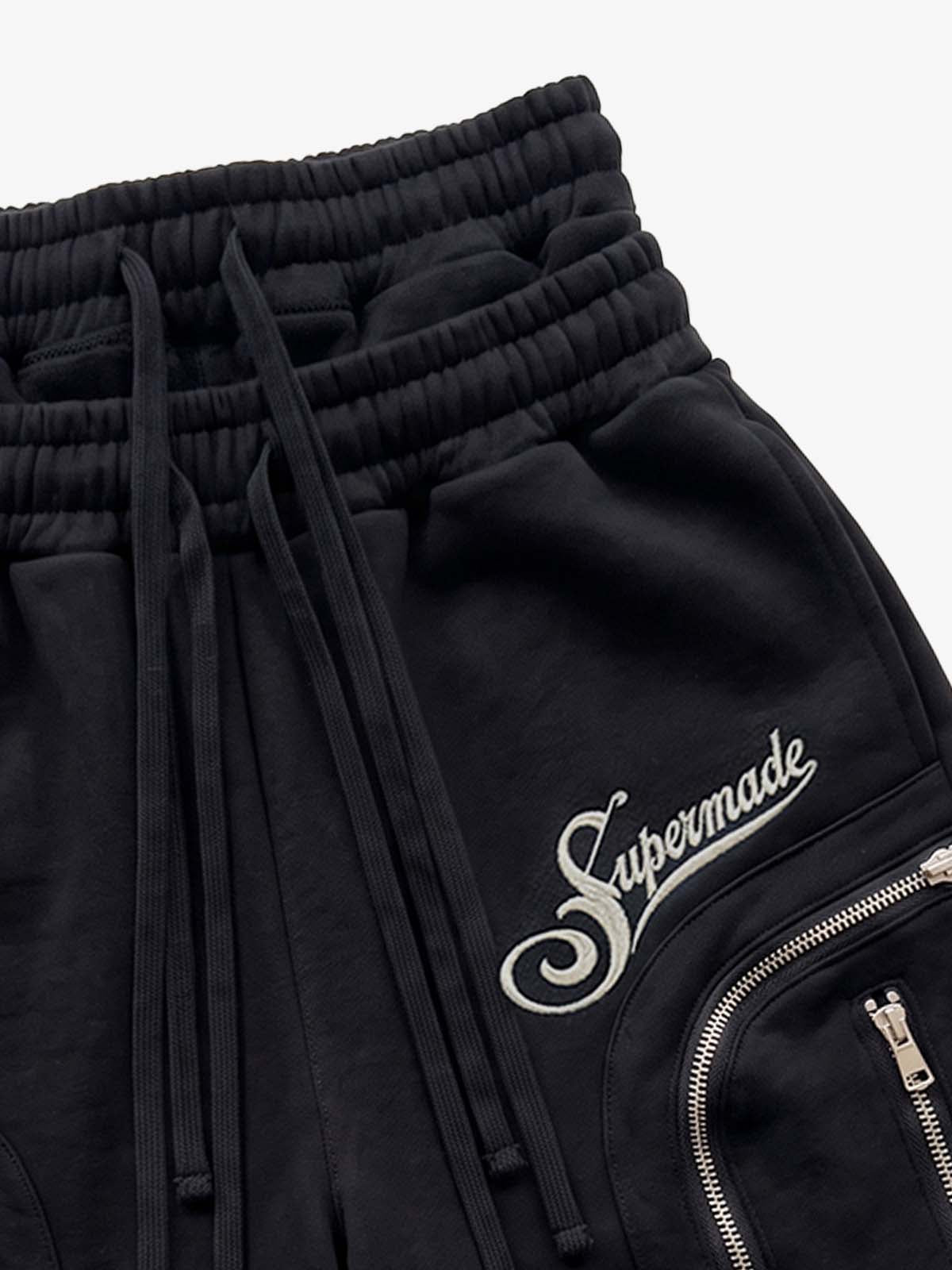 Short cargo à taille double