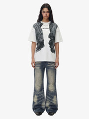 3D Trompe L’Oeil Graphic Short Sleeve T-Shirt - 2610 